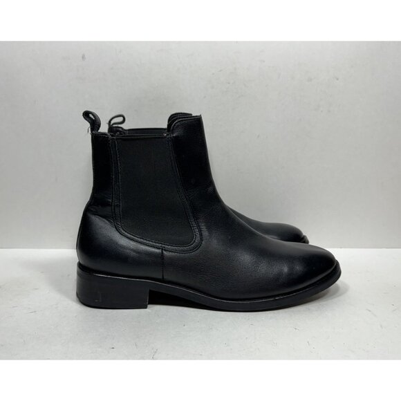 Thursday Boot Company Duchess Chelsea Womens Sz 11 Black Leather Ankle Boots - Picture 1 of 8